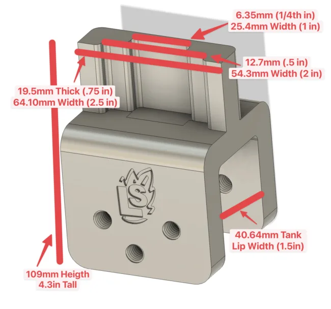 1.5in Rimmed Tank Adapter - Convert a wide tank lip to a smaller rim - Image 4