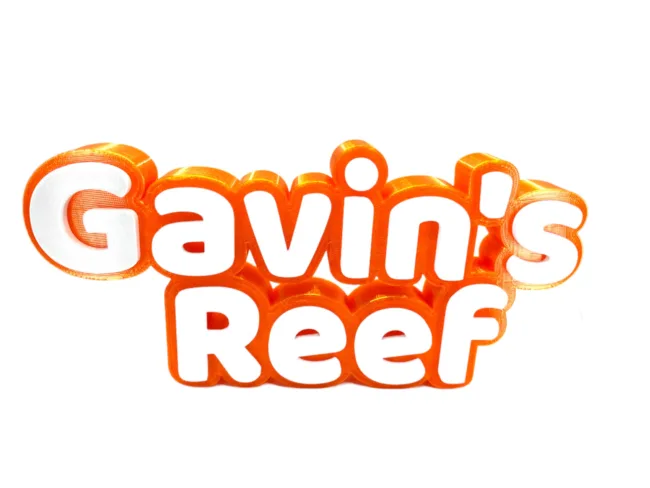 3D Custom Name Sign Aquarium Double-Line Tank Fish Name Plate, Desk Sign Plate, Great Gift! - Image 5