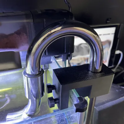 Alternative view of Universal Hose Clamp & Lily Pipe Holder for Tank lip sizes from 1/4th in to 1in.