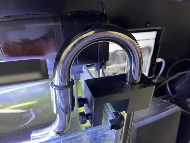 Universal Hose Clamp & Lily Pipe Holder for Tank lip sizes from 1/4th in to 1in. - Image 2