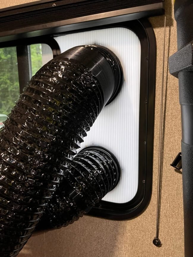 ECOFLOW Wave 2 & 3 Outside Wall Plate Mount Rain Vent Grill for 6" Exhaust or 5in Hoses/Ducts. - Image 9