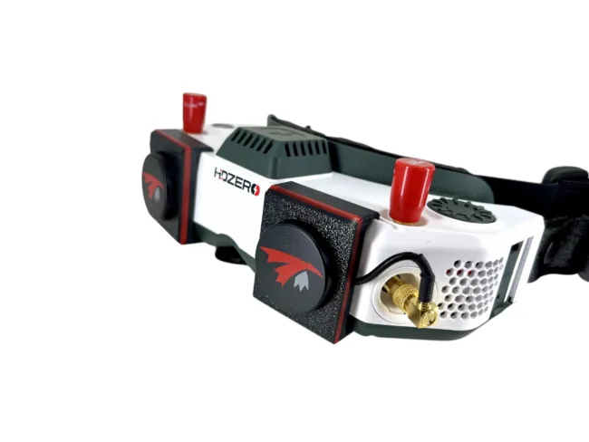 TrueRC x-air 5.8 MK II patch antennas mount HDZero Googles FPV - Much better Snap Mounting Solution