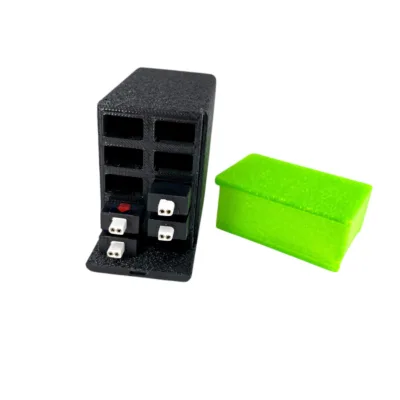 Alternative view of 1S LIPO Battery Box Case for up to 10 -  300mah or 7 - 750mah batteries - Great for Whoop FPV Drone Pilots