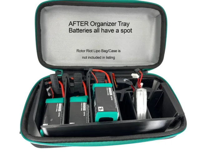 Rotor Riot FPV Drone - RC LiPo Battery Bag 2 Organization Tray (LiPo Bag not included)