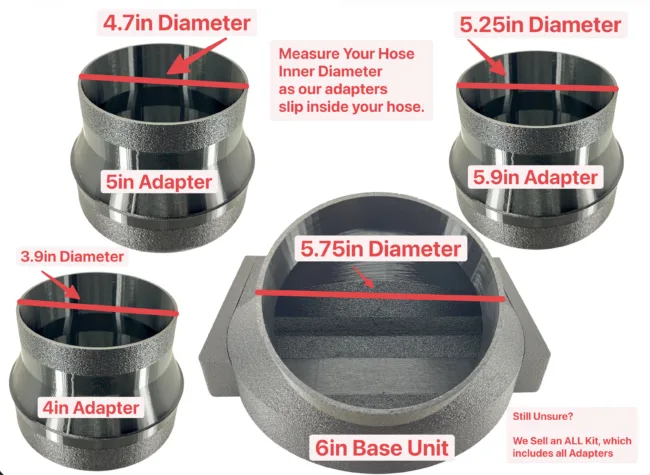 Under Garage Door Seal Narrow Vent Exhaust Smoke Laser Portable AC Duct Shroud 1.5in in Height - Perfect for HOAs!