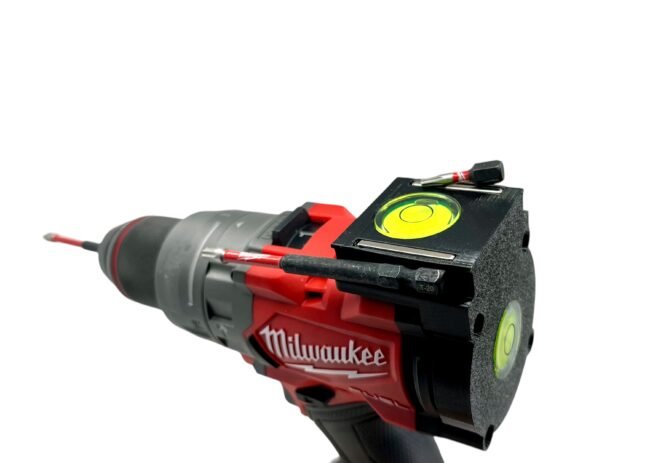 Milwaukee M18 Fuel Drill combo level attachment for quick attachment bubble level Gen 4 2904-20. Includes Screws!