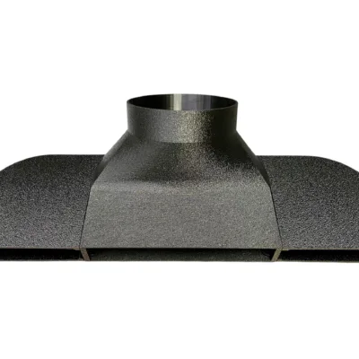 Under Garage Door Seal Exhaust Smoke Laser Portable AC Duct Shroud 1.5in in Height