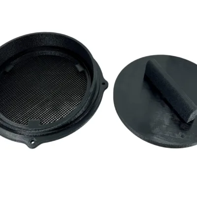 ECOFLOW Wave 2 & 3 Outside Wall Plate Mount Rain Vent Grill for 5in Hose Front Mount (Overlander Special) - 6in