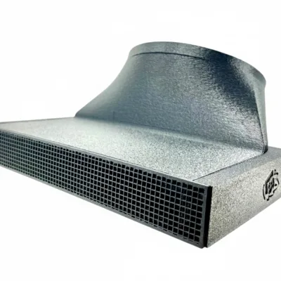 Alternative view of Under Garage Door Seal Exhaust Smoke Laser Portable AC Duct Shroud 1.5in in Height