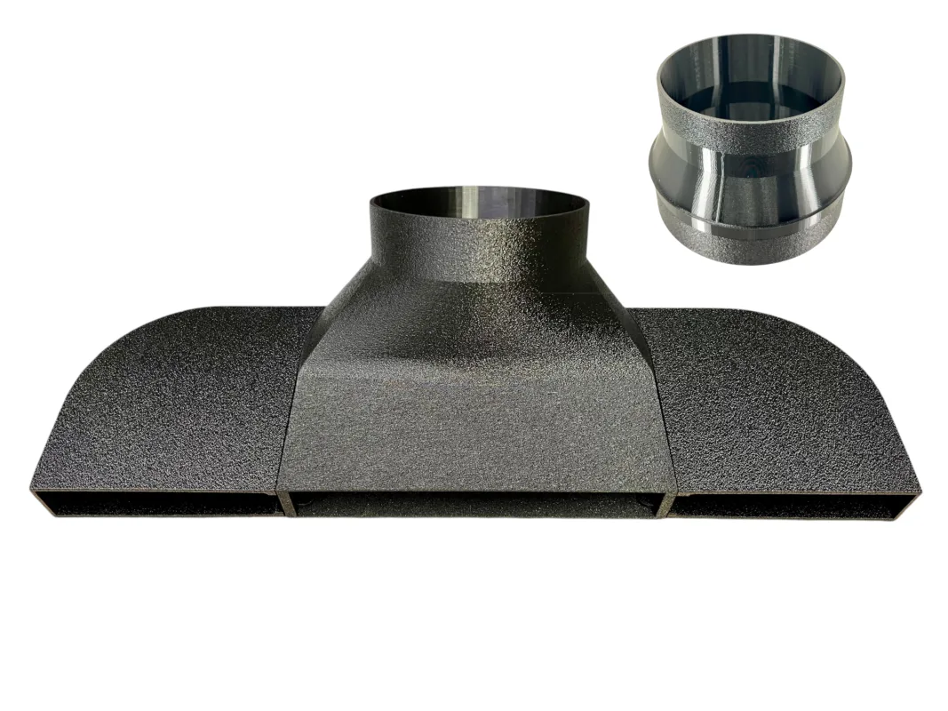 FAQ 191 Under Garage Door Seal Narrow Vent Exhaust Smoke Laser Portable AC Duct Shroud 1.5in in Height - Perfect for HOAs!