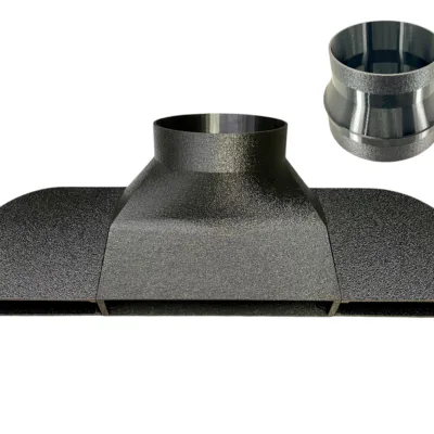 Under Garage Door Seal Narrow Vent Exhaust Smoke Laser Portable AC Duct Shroud 1.5in in Height - Perfect for HOAs! - Image 22