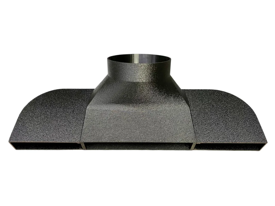 FAQ 186 Under Garage Door Seal Narrow Vent Exhaust Smoke Laser Portable AC Duct Shroud 1.5in in Height - Perfect for HOAs!