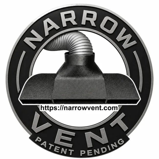 Under Garage Door Seal Narrow Vent Exhaust Smoke Laser Portable AC Duct Shroud 1.5in in Height - Perfect for HOAs!