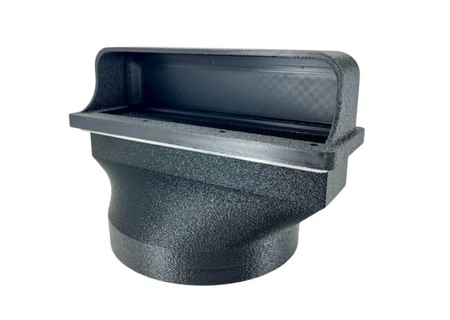 ECOFLOW Wave 2 & 3 Outside Wall Plate to Square Mount Rain Vent Grill for 6" Exhaust or 5in Hoses/Ducts For Campers, Shells, Toppers