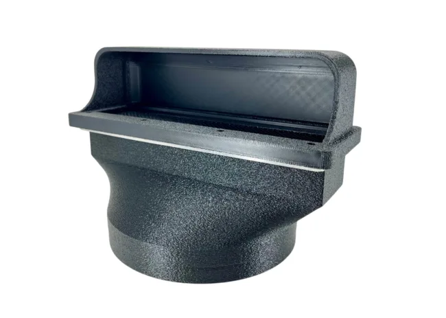 ECOFLOW Wave 2 & 3 Outside Wall Plate to Square Mount Rain Vent Grill for 6" Exhaust or 5in Hoses/Ducts For Campers, Shells, Toppers