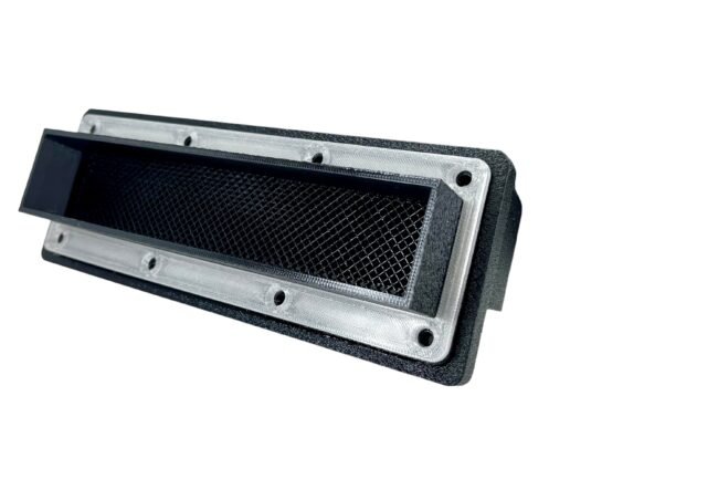 ECOFLOW Wave 2 & 3 Outside Wall Plate to Square Mount Rain Vent Grill for 6" Exhaust or 5in Hoses/Ducts For Campers, Shells, Toppers - Image 3