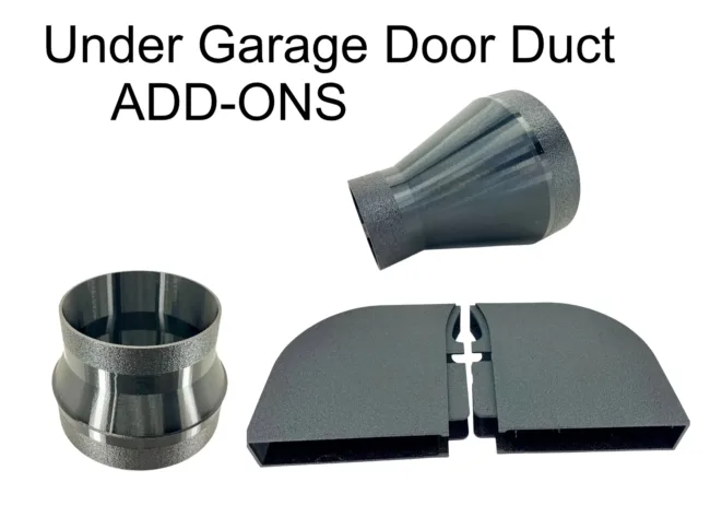 Under Garage Door Seal Exhaust Smoke Laser Portable AC Duct Shroud Accessories - Add-Ons