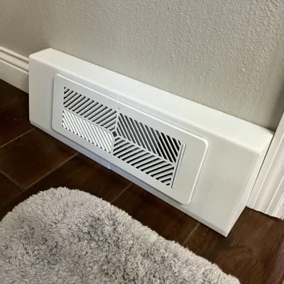 Baseboard Adapter Enclosure for Flair 4"x12" Smart Vent - Convert your Baseboard into a Smart Vent!