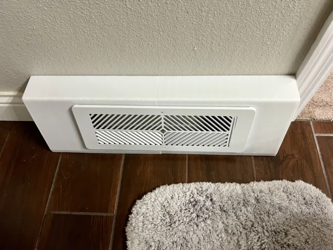 Baseboard Adapter Enclosure for Flair 4"x12" Smart Vent - Convert your Baseboard into a Smart Vent! - Image 4