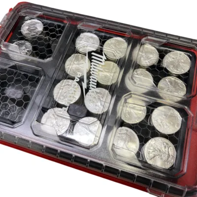 Alternative view of Milwaukee Packout Slim Compact Silver Eagle Tray - Holds 264 1oz Coins! Stackable