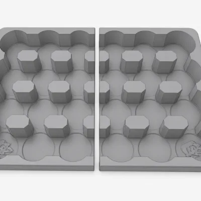 Milwaukee Packout Slim Compact Silver Eagle Tray - Holds 264 1oz Coins! Stackable - DIGITAL STL