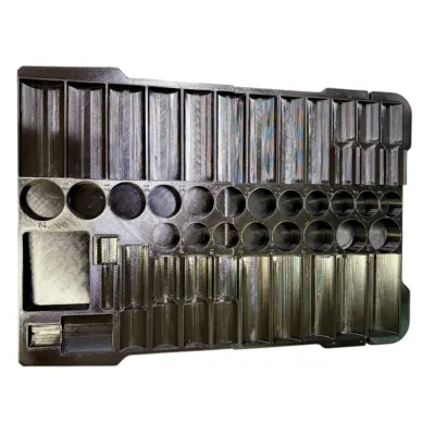 Alternative view of Milwaukee Packout Insert Tray for 3/8 inch 43-Piece Impact Shockwave Socket 49-66-7009 Insert For Packout Container Model 48-22-8436