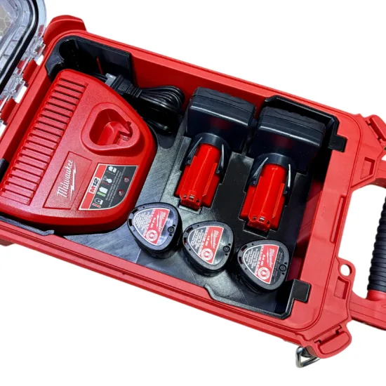 Milwaukee Packout M12 Battery & Charger Insert For Packout Container Model 48-22-8435
