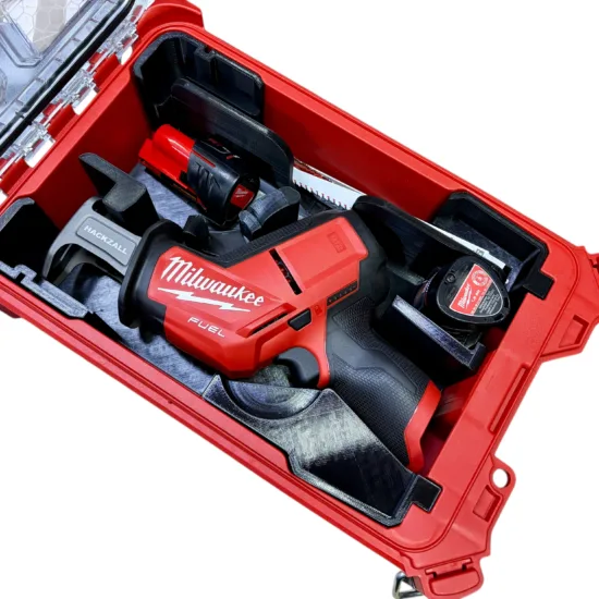 Milwaukee Packout Insert Tray for M12 Hackzall Hacksaw (Models 2420-20 Gen1 or 2520-20 Gen2) Saws Tray For Packout Model 48-22-8435
