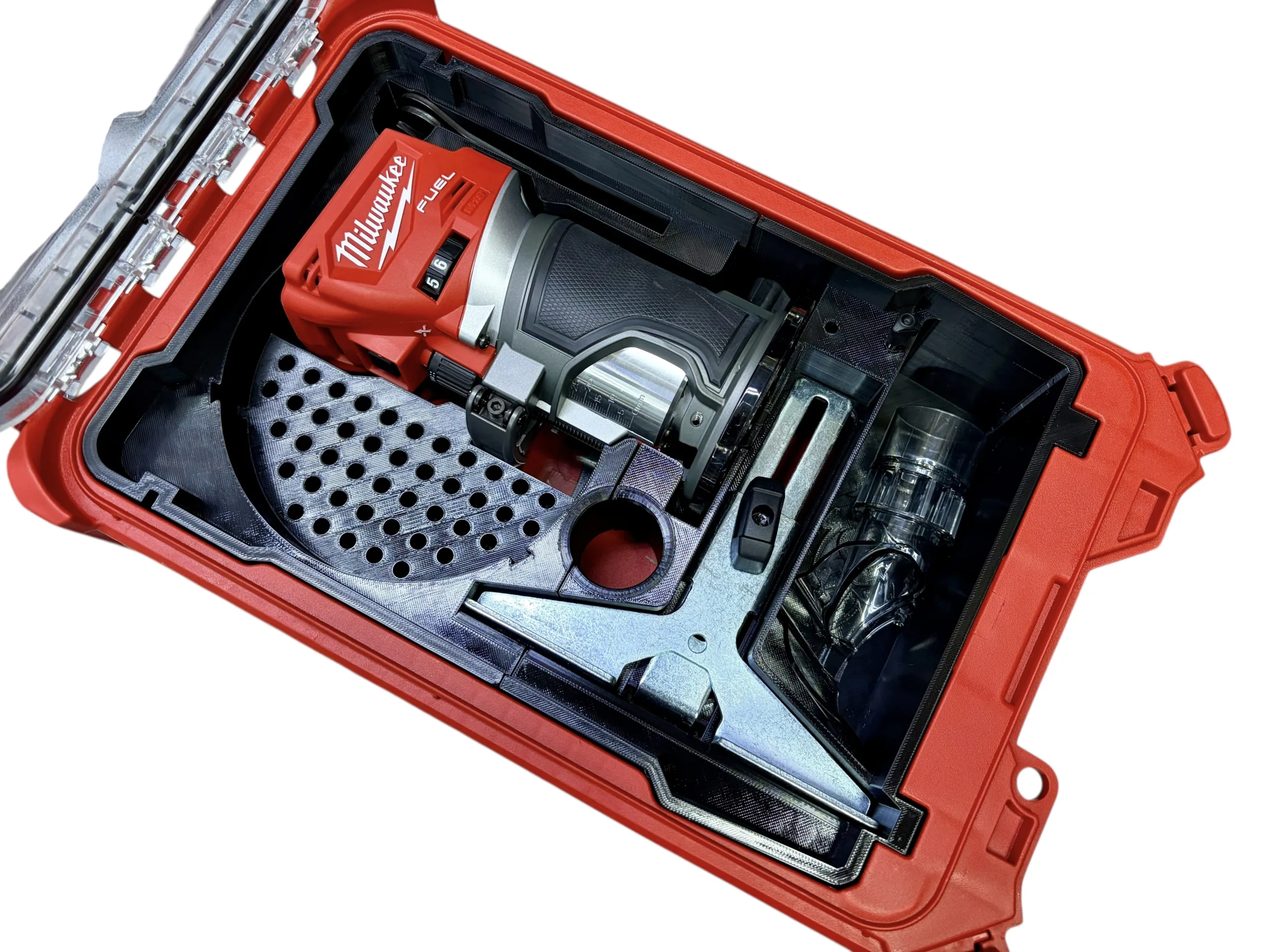 Milwaukee Packout M18 Compact Router (2723-20) Insert For Packout Container Model 48-22-8435 Stackable 3 Milwaukee Packout M18 Compact Router (2723-20) Insert For Packout Container Model 48-22-8435 Stackable