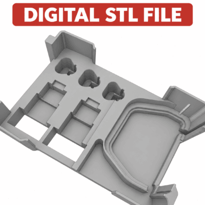 Milwaukee Packout M12 Battery & Charger Insert For Packout Container Model 48-22-8435 - DIGITAL STL
