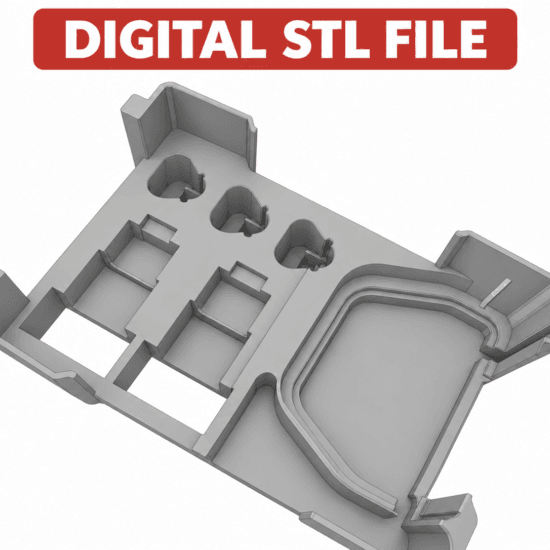 Milwaukee Packout M12 Battery & Charger Insert For Packout Container Model 48-22-8435 - DIGITAL STL