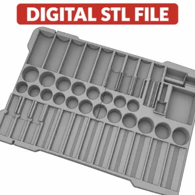 Milwaukee Packout Insert Tray for 3/8 inch 43-Piece Impact