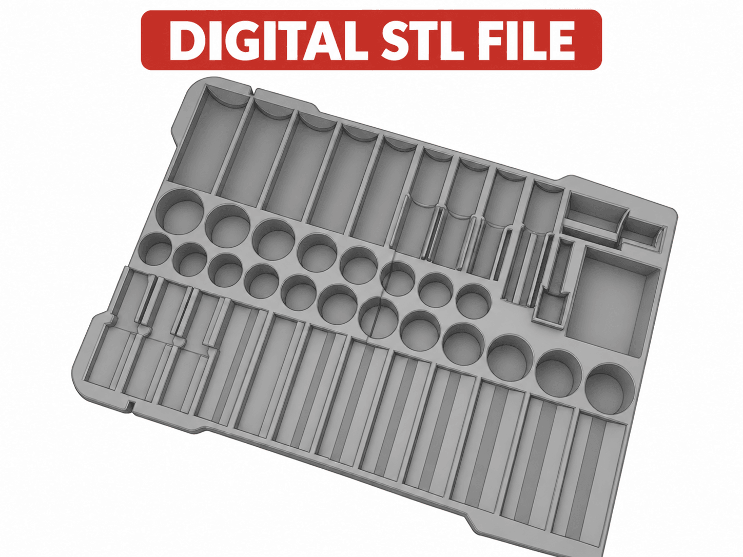 Milwaukee Packout Insert Tray for 3/8 inch 43-Piece Impact