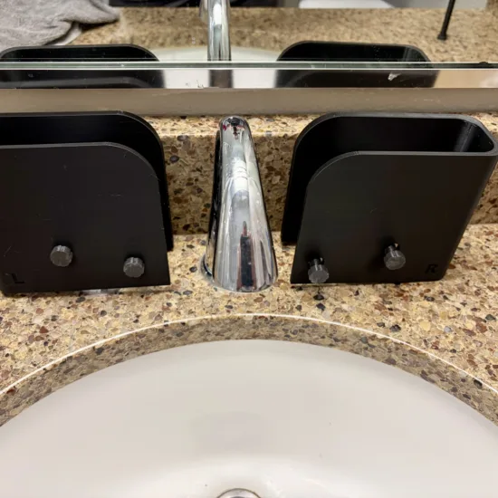 Bathroom Sink Bathtub Faucet Lock for Child or Cat - Help Prevent Turning on Water - Designed for Handles Separate from Faucet