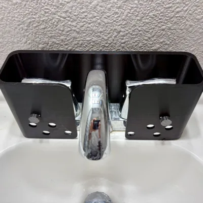 Bathroom Sink Faucet Lock for Child or Cat - Help Prevent Turning on Water - Designed for Handles that are connected to the Faucet