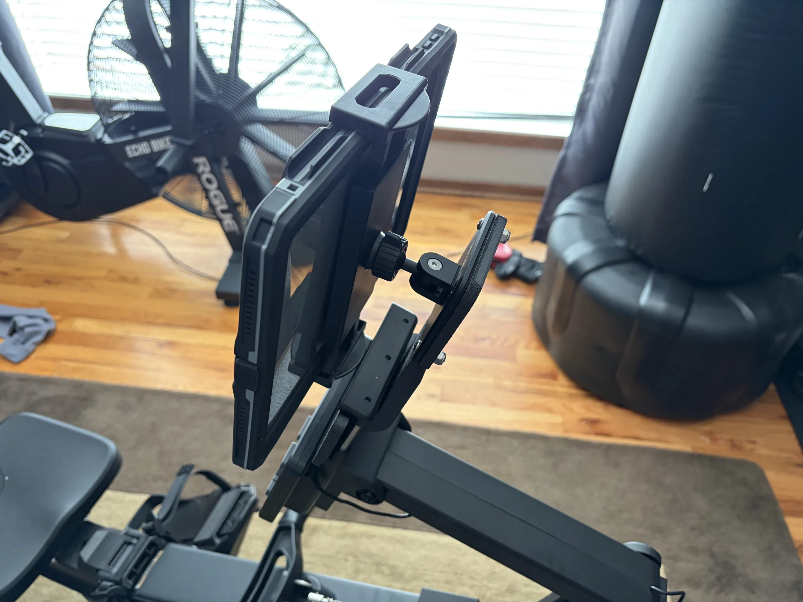 Rower ipad Tablet Mount Bracket for Rogue Echo Rower. 4.7" to 13" Wide - 360 Adjustable 5 Rower ipad Tablet Mount Bracket for Rogue Echo Rower. 4.7" to 13" Wide - 360 Adjustable - Image 3