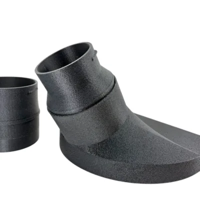 Alternative view of Diesel Heater Under Garage Door or Window Seal Duct Shroud - 4in (100mm), 3.5in (90mm), 3in (75mm)