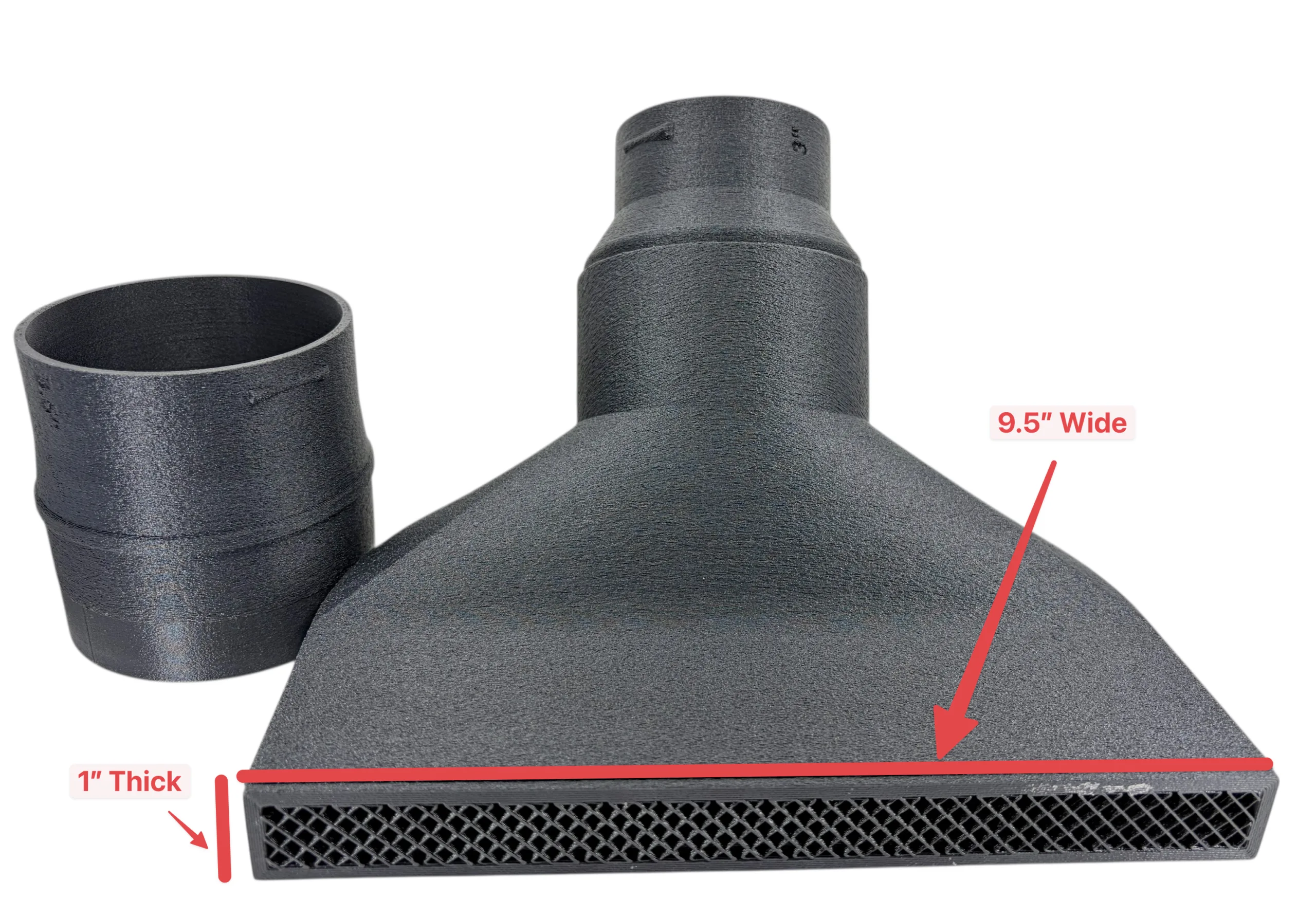 Diesel Heater Under Garage Door or Window Seal Duct Shroud - 4in (100mm), 3.5in (90mm), 3in (75mm) 6 Diesel Heater Under Garage Door or Window Seal Duct Shroud - 4in (100mm), 3.5in (90mm), 3in (75mm) - Image 4