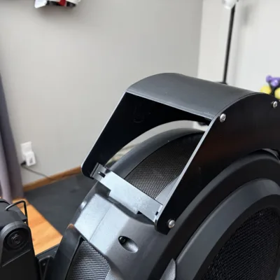 Rower Air Fan Shroud Bracket for Rogue Echo Rower. Creates airflow from the Rower Fan for a Breeze!
