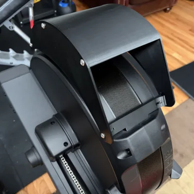 Rower Air Fan Shroud Bracket for Rogue Echo Rower. Creates airflow from the Rower Fan for a Breeze! 12 IMG 1671