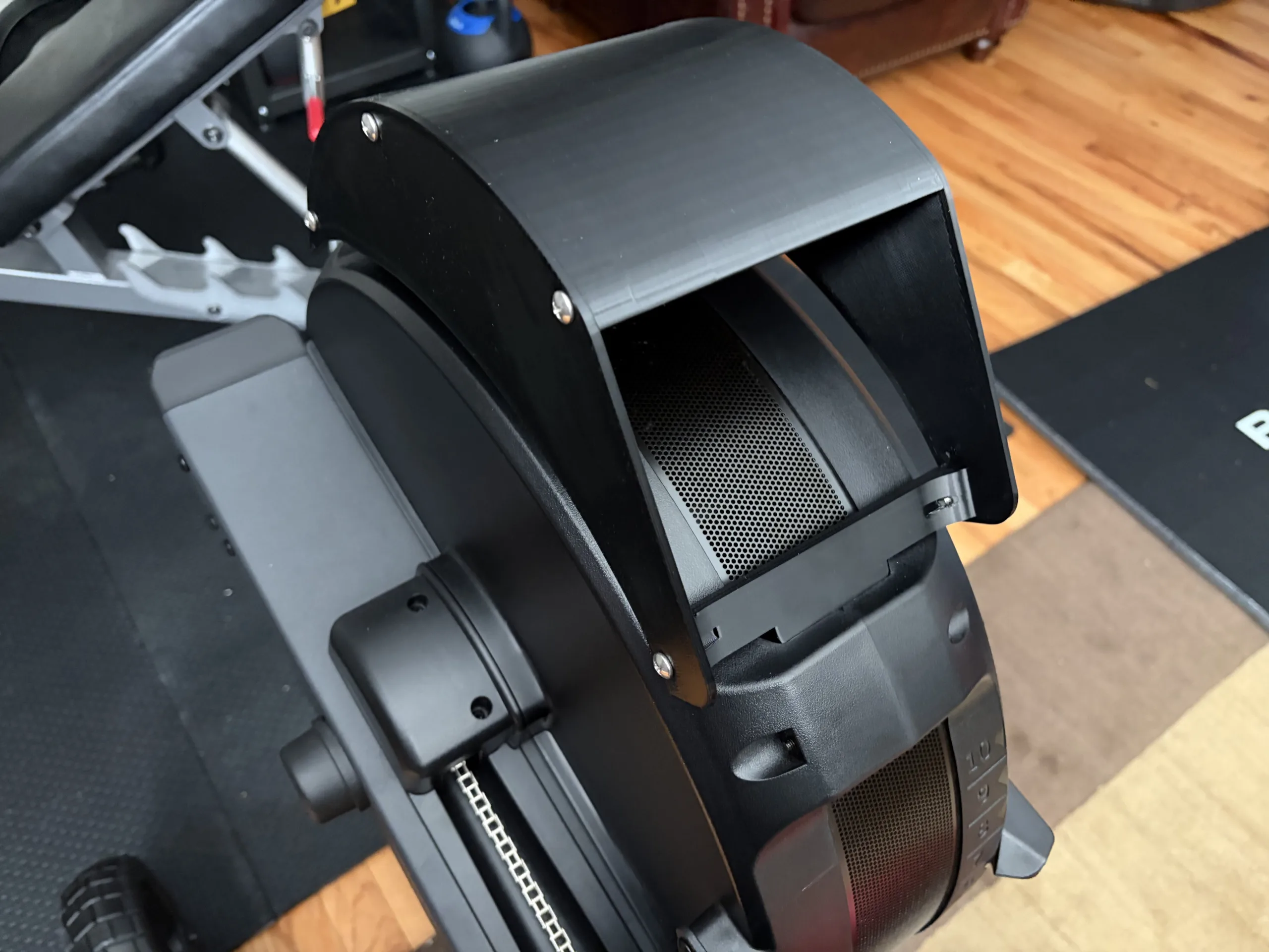 Rower Air Fan Shroud Bracket for Rogue Echo Rower. Creates airflow from the Rower Fan for a Breeze! 7 Rower Air Fan Shroud Bracket for Rogue Echo Rower. Creates airflow from the Rower Fan for a Breeze! - Image 6