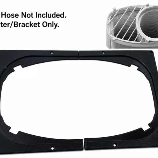 AC Vent Exhaust Hose Adapter Plate for Window, Sliding Door, Wall compatible for Whynter & Midea Duo