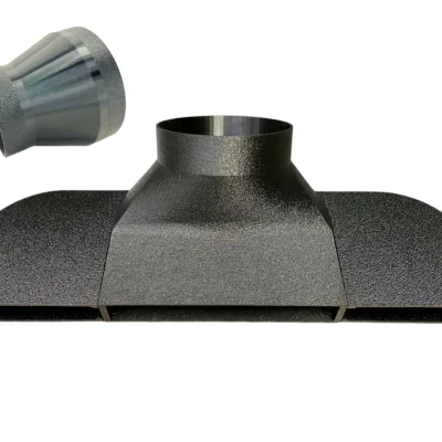 Under Garage Door Seal Narrow Vent Exhaust Smoke Laser Portable AC Duct Shroud 1.5in in Height - Perfect for HOAs! - Image 19