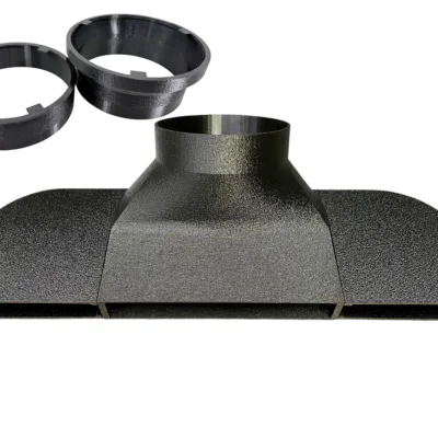 Under Garage Door Seal Narrow Vent Exhaust Smoke Laser Portable AC Duct Shroud 1.5in in Height - Perfect for HOAs! - Image 25