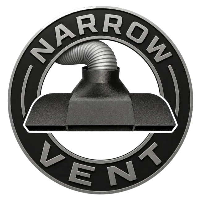 Under Garage Door Seal Narrow Vent Exhaust Smoke Laser Portable AC Duct Shroud 1.5in in Height - Perfect for HOAs!