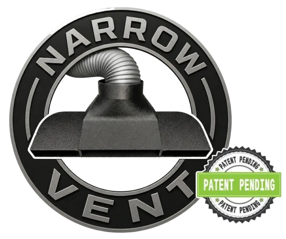 Narrow Vent Logo With Patent 650px