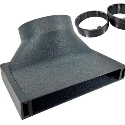 Under Garage Door Seal Narrow Vent Exhaust Smoke Laser Portable AC Duct Shroud 1.5in in Height - Perfect for HOAs! - Image 24