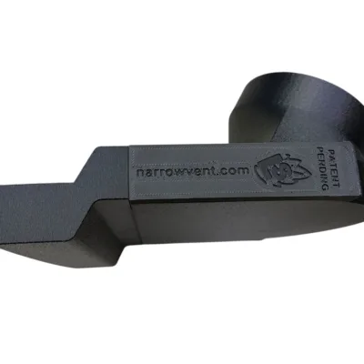 Under Garage Door Narrow Vent Front 1 Inch Step Down Extender