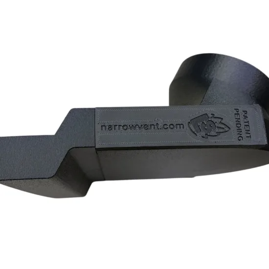 Under Garage Door Narrow Vent Front 1 Inch Step Down Extender