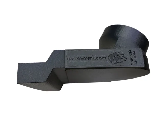 Under Garage Door Narrow Vent Front 1 Inch Step Down Extender